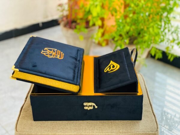 Kanz ul iman Large Size with wooden Rehal Box Acrylic on Box (Black Color)