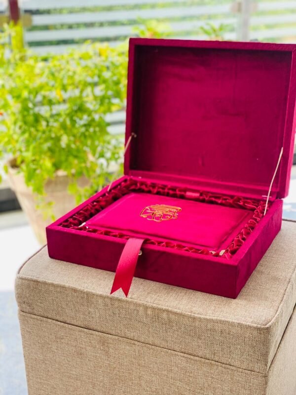 Kanz ul iman Large Size with wooden Rehal Box Acrylic on Box (Mehroon Color