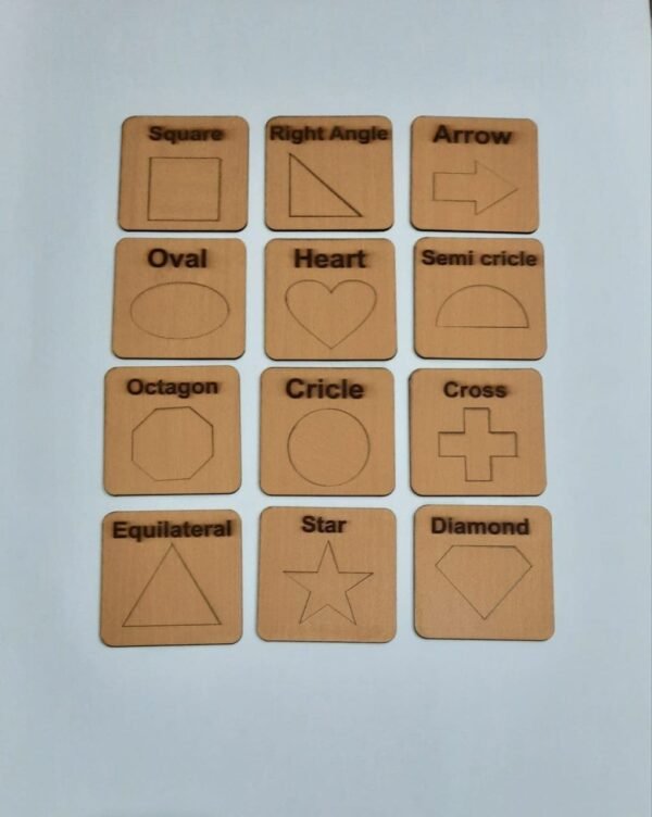 Shapes Drawing & Puzzles Stencils