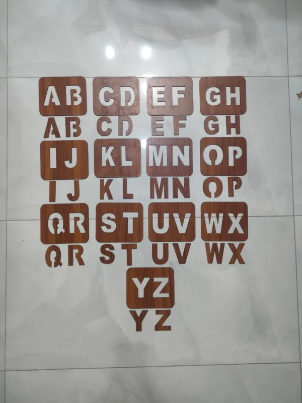 Capital A B C Drawing and Puzzles Wood Stencils Regular p